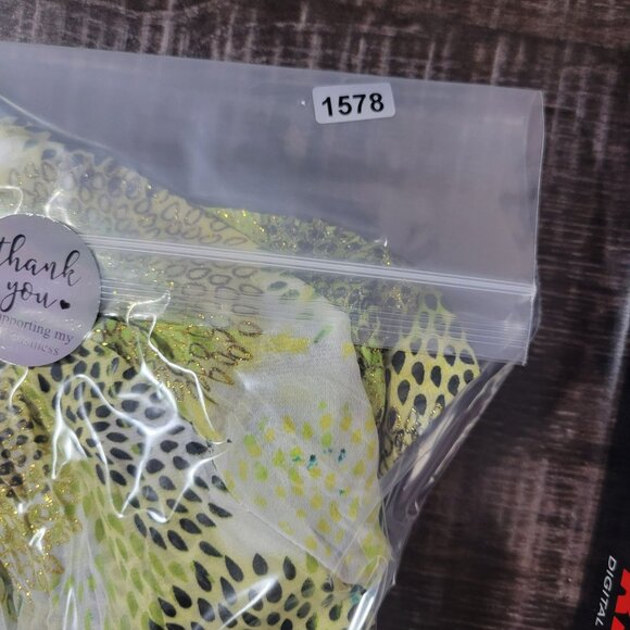 Cato Womens XL‎ Peasant Flowy Top Boho Festival Spring Summer Green Blue Floral - Picture 11 of 11